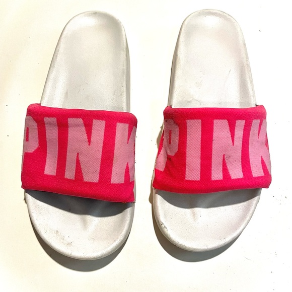 Pink Victoria's Secret flip flops. Size 7. - Picture 1 of 4